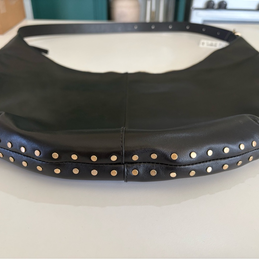 NEW Madewell Black Leather Studded essential sling shoulder Bag - Picture 6 of 12